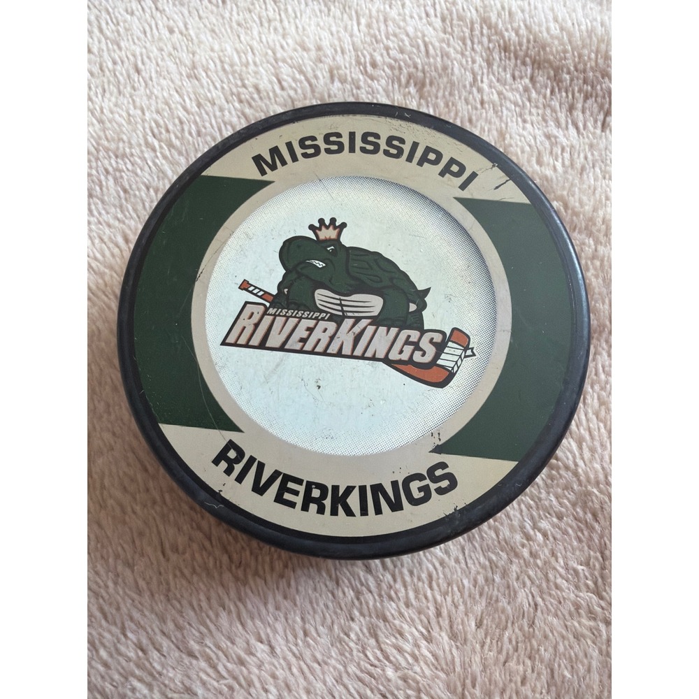 Mississippi RiverKings CHL Official Hockey Puck In Glas Co Slovakia Souvenir
